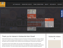 Tablet Screenshot of noblesvillemainstreet.org